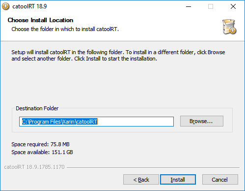 Choose Install Location